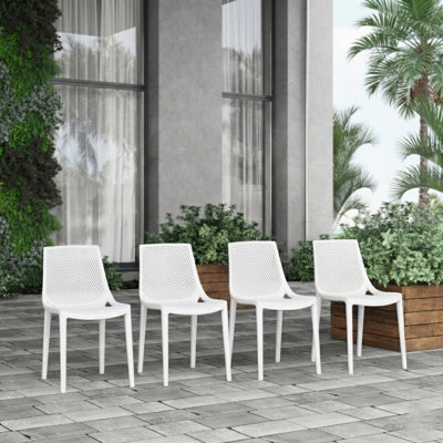 Chaise d'appoint pour l'extérieur empilable Rafael