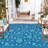 Waterproof Reversible Outdoor Rug – UV Resistant Plastic Straw Carpet – Lightweight & Collapsible for Patio, Deck, RV, Camping or Backyard – Floral Print-807674598-807674652