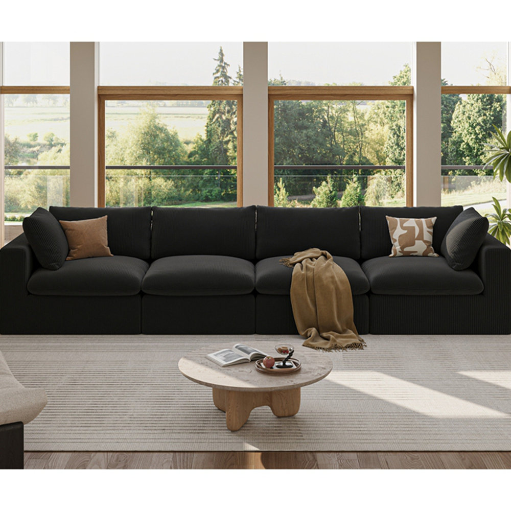Latitude Run® Modular Sectional Sofa Couch,135inch Oversized LoveSofa,L ...