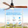52 Inch Ceiling Fan Light With 6 Speed Remote Reversible Energy-Saving DC Motor