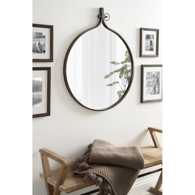 Ristaino Metal Mirror, Bronze, 37" x 30"