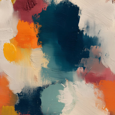 Abstract Brushstroke Wallpaper Modern Peel And Stick Colourful Wall Mural