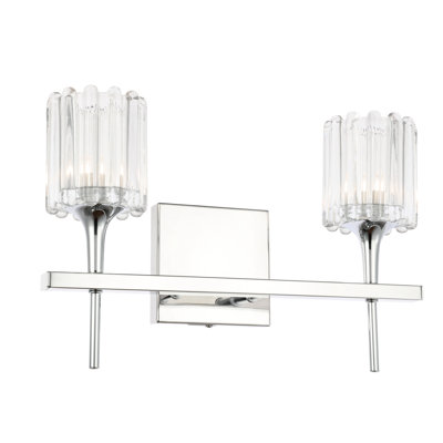 Éclairage pour meuble-lavabo 2 lumières swizzle stick Romona