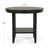 41.7'' Round Bar Table With Storage Shelf,  Solid Rubber Wood Legs, Counter Height Pub Table For Kitchen, Dining Room, And Small Spaces