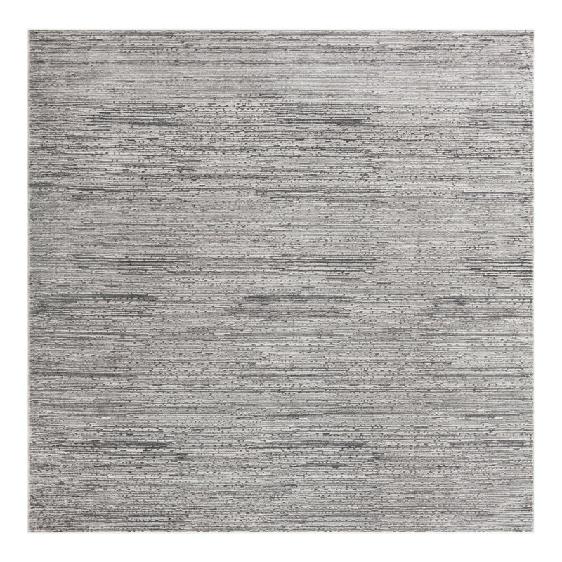 Tapis gris Glenn, Carré 6 pi 1 po