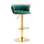 Tabouret de bar pivotant avec dossier Ginko-882844524-879315310