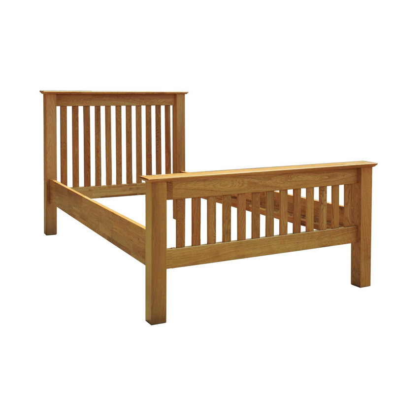 Marley Bed, Double (4'6), White Oak