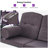 3-seat Large Porch Swing with Stand with Adjustable PVC Canopy and Cushions and Pillow Included-87500009