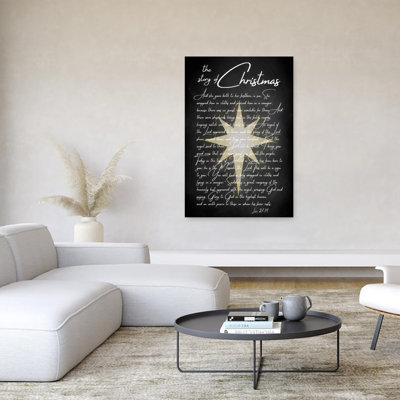 " Storey Of Christmas Rustic Traditional Vintage Winter Wall Art Print " by Arlington Prints
