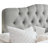 Linen Tufted Upholstered Headboard, Sturdy and Durable Solid Wood Headboard, Fabric Headboard Adjustable Height from 34“ to 43”, Modern Button Tufting Design Head Board-357638414-357638410
