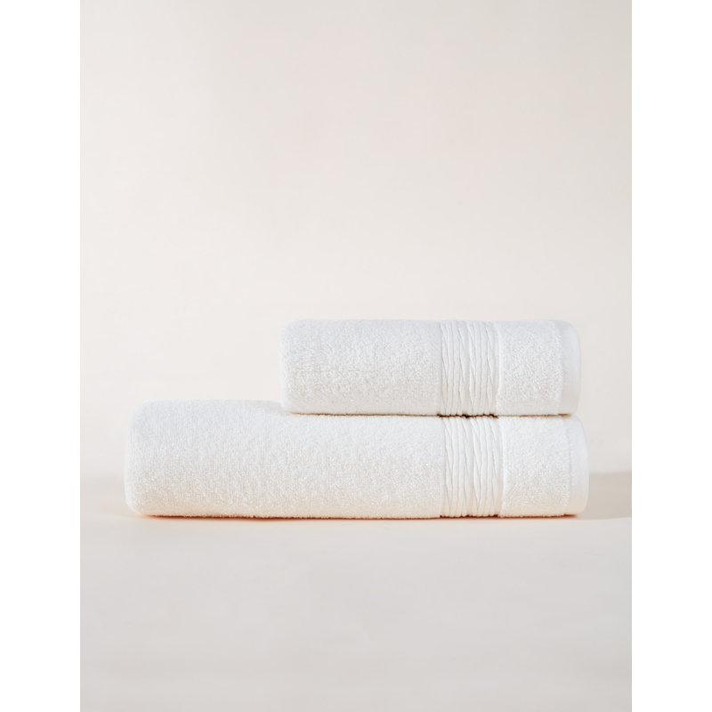 Towel Set (2 Pieces), White