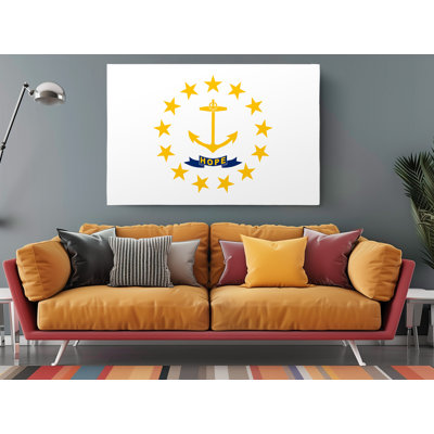 «Rhode Island State Flag», impression sur toile tendue
