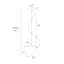 Luminaire suspendu simple à 1 lumière