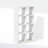 Ebern Designs Cubic Open Back Multipurpose Clothing & Closet Storage Organizer Shelf, 8-Cube, White