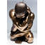 Deco Figurine Nude Man Hug Bronze 54cm