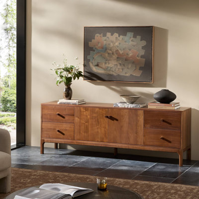 Jacobsen Media Console-Natural Walnut
