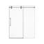 Porte de douche coulissante simple sans cadre l 44 à 48 po x H 76 po - Verre trempé transparent de 5/16 po (8 mm), conception à dérivation-129606133