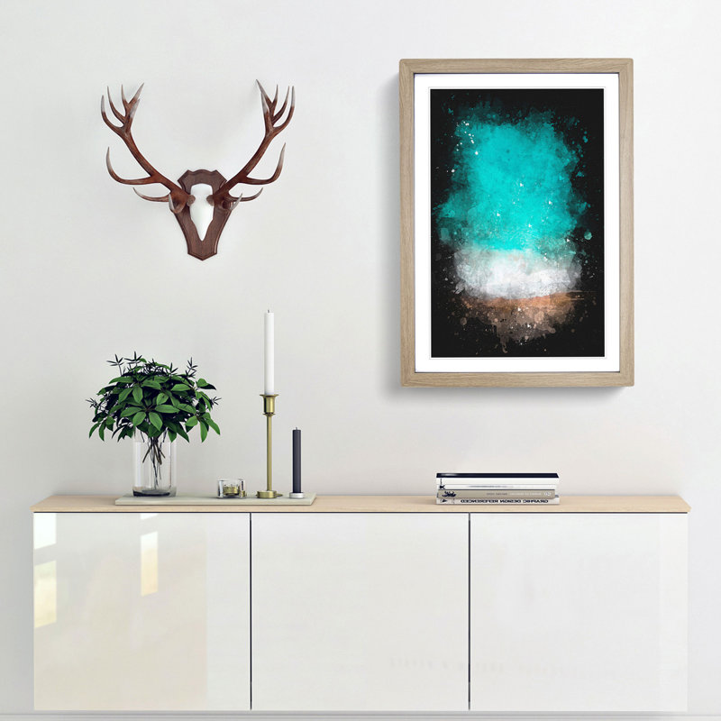Sydney Australia Beach - Framed Print, 45cm H x 33cm W x 2cm D, Oak Framed