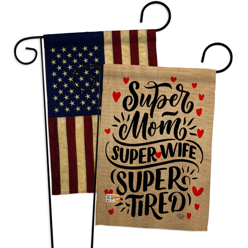 Drapeau de jardin en polyester 18,5 x 13 po Home Decor Home