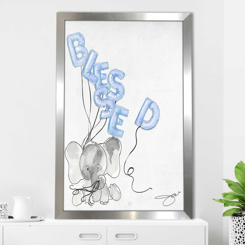 So So Blessed (Vertical) par By Jodi - impression, H 27,5 po x l 21,5 po x P 0,75 po, Encadrement argenté