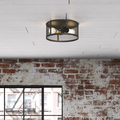 Alyria Steel Flush Mount