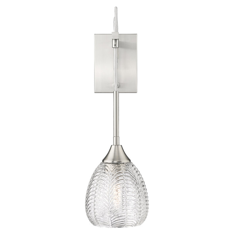 Azam - 1 Light 6" Sconce, Satin Nickel