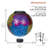 9"H Solar-Powered Leaf Gazing Globe with Stand