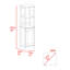 4-Shelf Linen Cabinet Light Grey