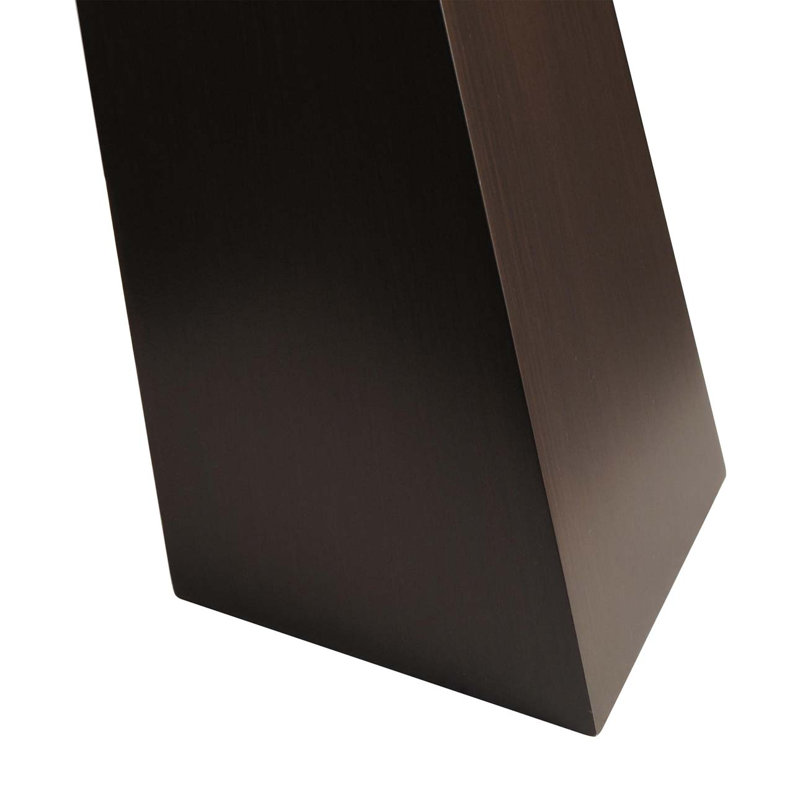 Lampe de table Obelisk - Abat-jour en coton et lin blanc, Noyer