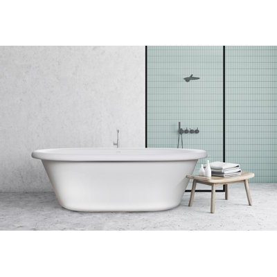 Baignoire de trempage autoportante de 66 po x 39 po Deco 