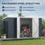 11 ft. W x 5 ft. D Galvanished Steel Pent Storage Shed