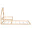 Lit simple en bois avec tête de lit en forme de maison enchanteresse-532399910-532399909