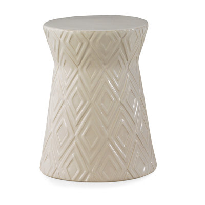Jerri Ceramic Accent Stool