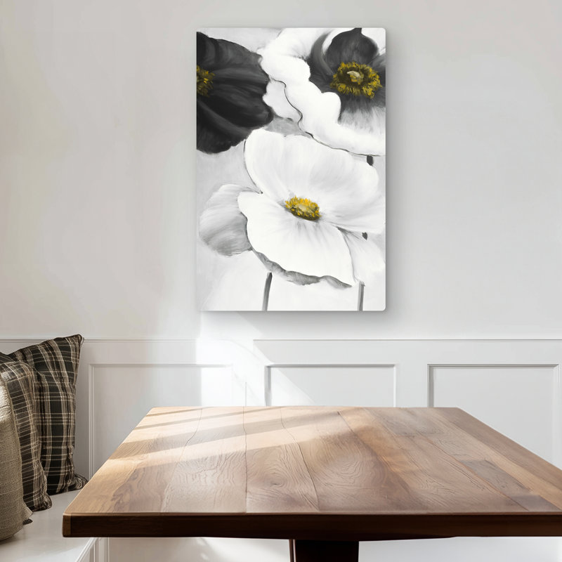 Assorted White Flowers - Bathroom Floral Metal Print Decor