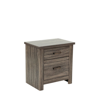 Table de chevet en chêne gris