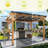 cedar Wood Grill Gazebo with Bar Counter, Patio Hardtop Grill Pergola for BBQ, Cedar Barbeque Shelter with Metal Roof-114851640-123140467