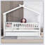 Wooden House Bed With Trundle-651404791