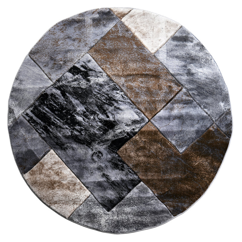 Caratunk Area Rug, Round 7'10"