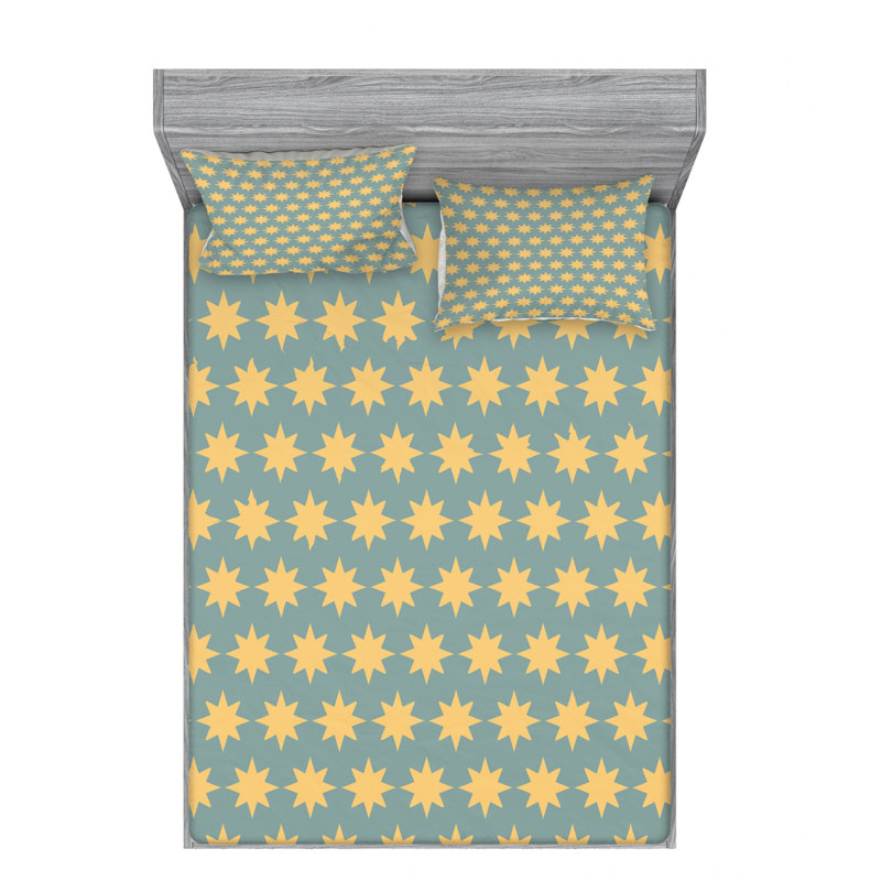Microfiber Sheet Set, Queen Sheet Set with Fitted Sheet