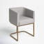 Orchid Velarde Upholstered Arm Chair in Gray