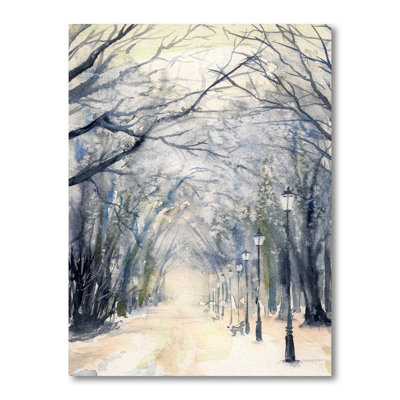 " Alley Of Trees In The Park "