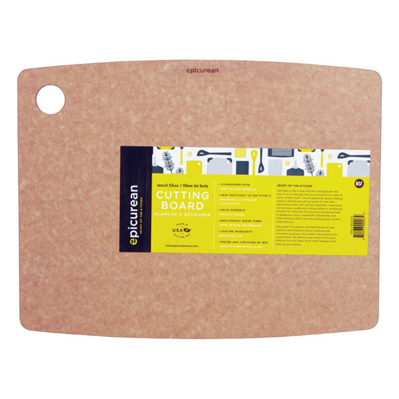 Natural Wood Fiber Dishwasher Safe Cutting Board, 14.5 x 11.25 Inch