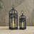 27.25''H Farmhouse Church Window Wood/Metal Tabletop Lanterns-438284935