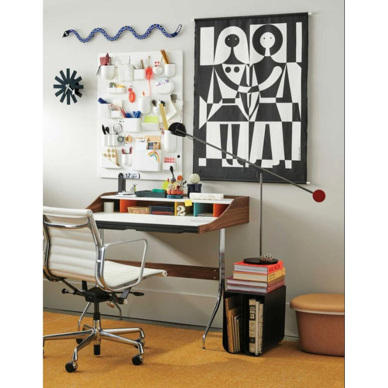 Lonty Leather  Office Chair, Silver, White