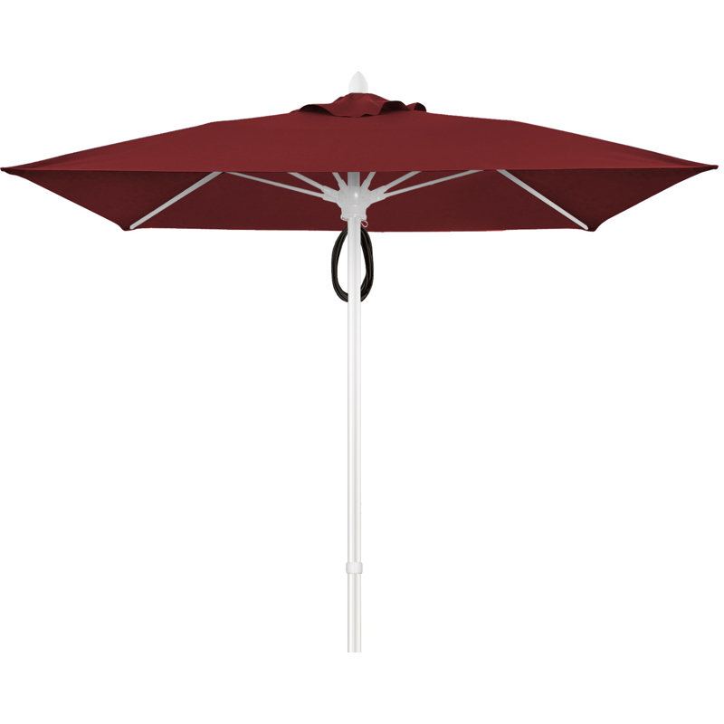 Parasol de marché carré 7,5 pi Prestige, Blanc, Bourgogne