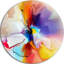 Fleur créative en plusieurs couleurs - peinture sur toile tendue-35122470-35122474