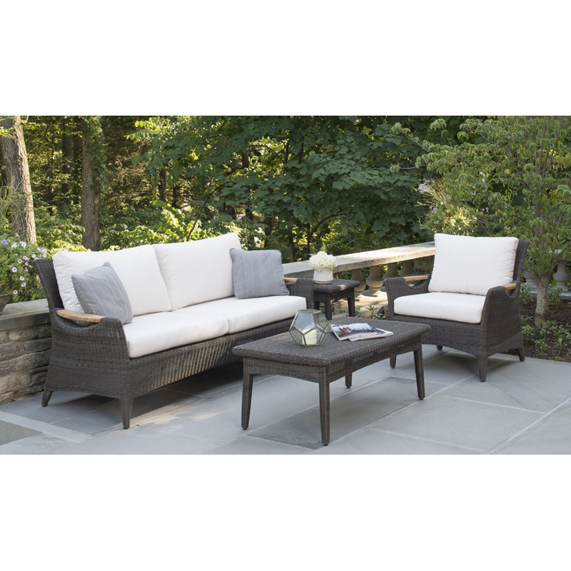 Culebra Outdoor Coffee Table, Textured Charcoal