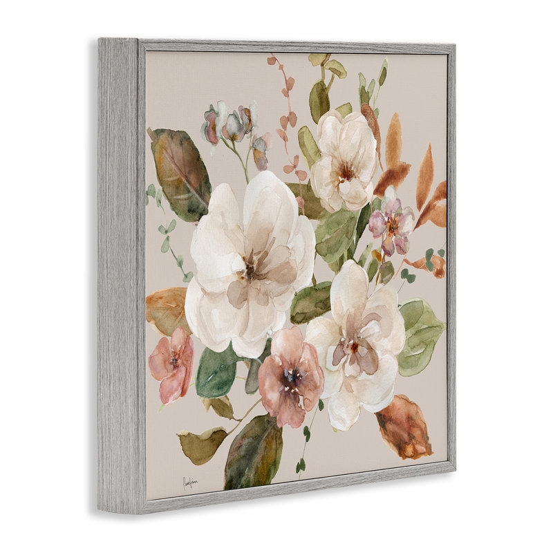 Ensemble de fleurs giclées, par Livi Finn, H 24 po x l 24 po, Estampe numérique Farmhouse