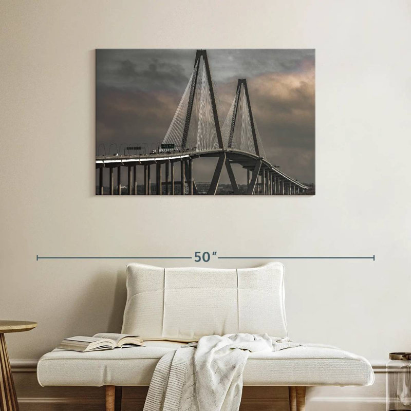 Rorry Iconic Ravenel Bridge, 26" H x 39" W