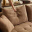 Canapé modulaire couleur chameau, tissu durable, structure en bois massif, rembourrage en éponge haute densité, sièges pour 4 personnes, convient à tout espace de vie